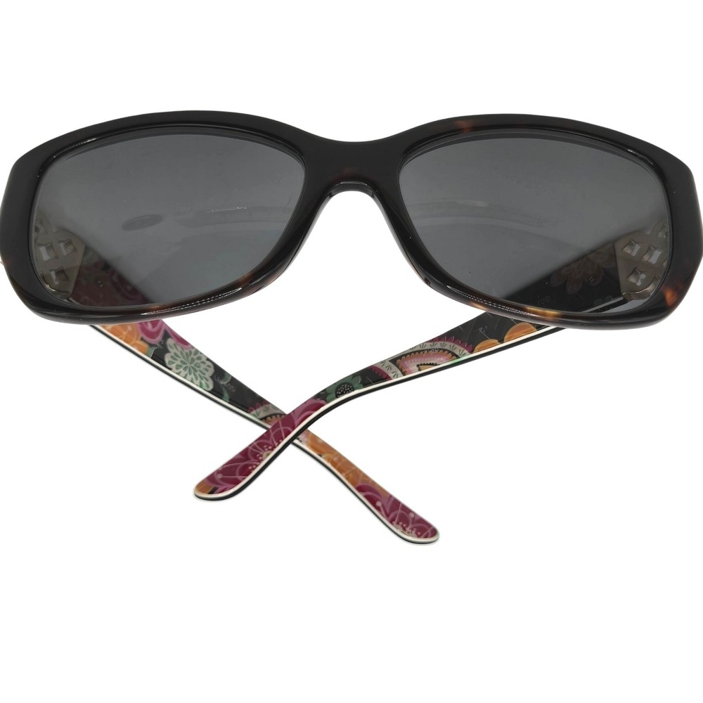Vera Bradley Women's Sunglasses Floral Temple Black Frame UV400 55-16-130